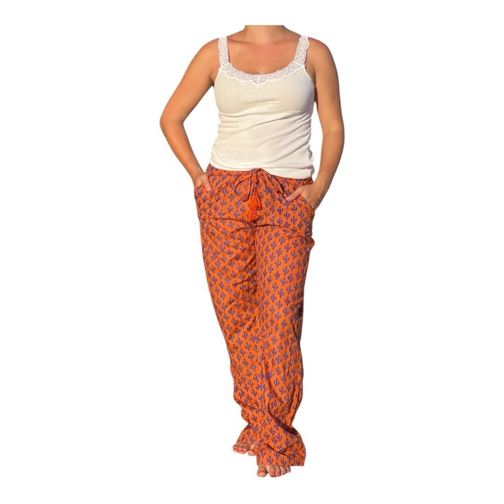 Phil Philomena Phoenix Purple Cactus Lounge Pants Size XL NWT‎ RD1